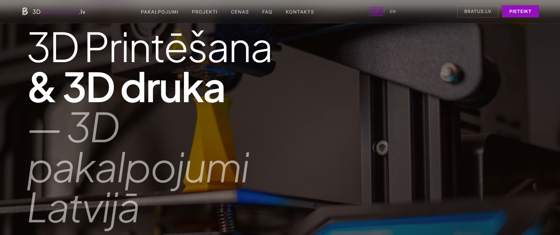 3dpakalpojumi.lv website