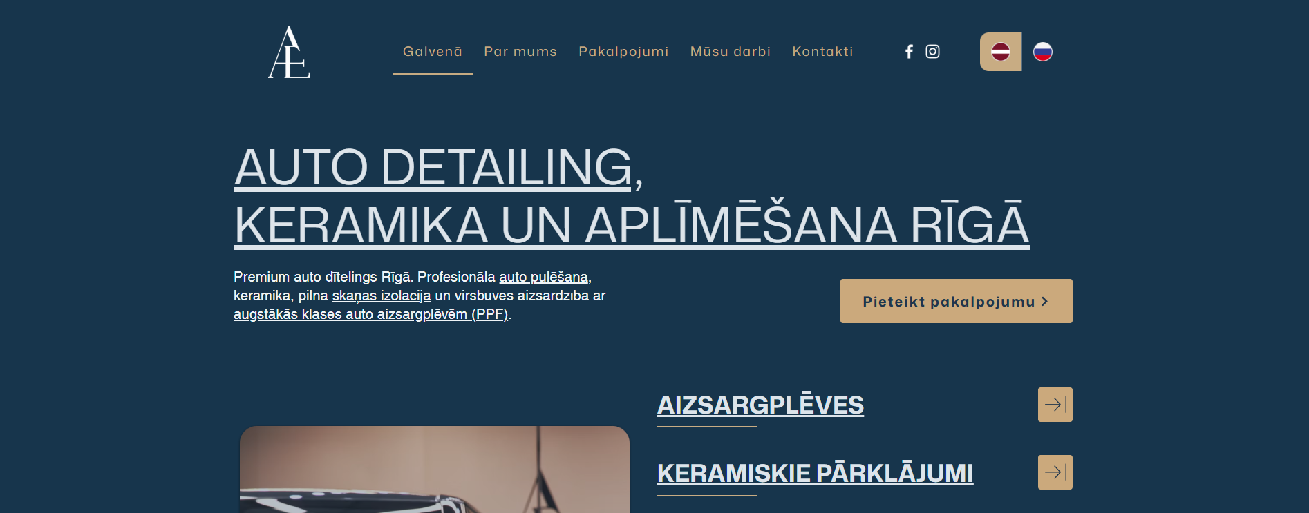 Autoestetika.lv website